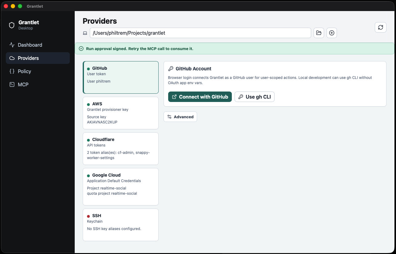 Interface Grantlet